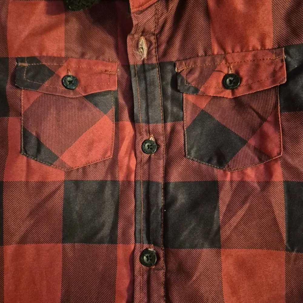 Buffalo David Bitton-Living The Dream 4T Black & Red Flannel Jacket